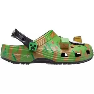 CROCS | Shoes | Crocs X Minecraft Elevated Clog Green Brown  display picture 1